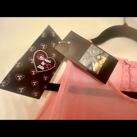 NWT Adorable Youth Pink & Gold Party Dress with Sequins - Picture 10 of 16